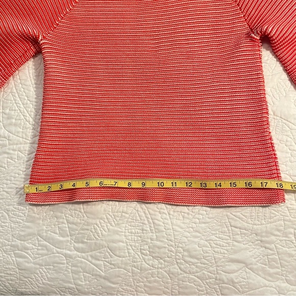 WORTH New York Pullover Knit Cotton Sweater in Red/Orange Size P - Picture 6 of 11